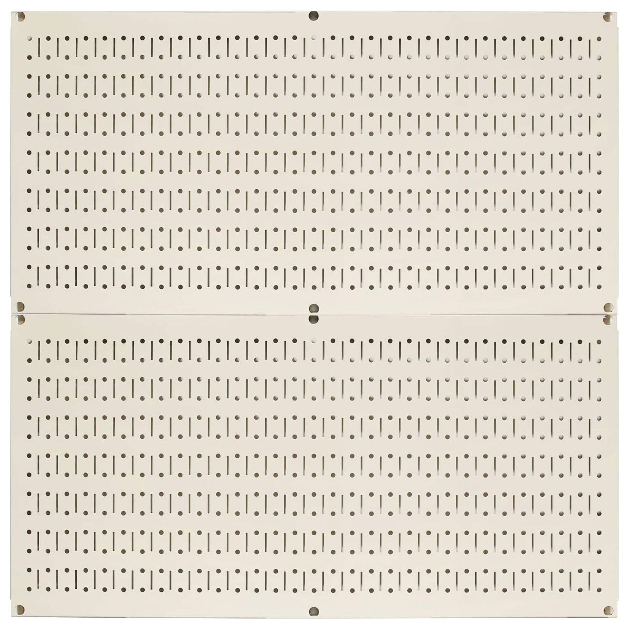 32" x 16" Horizontal Pegboard Garage Tool Organizer, Beige (2 Pack) (Used)