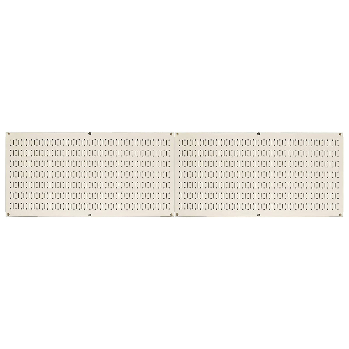 32" x 16" Horizontal Pegboard Garage Tool Organizer, Beige (2 Pack) (Used)