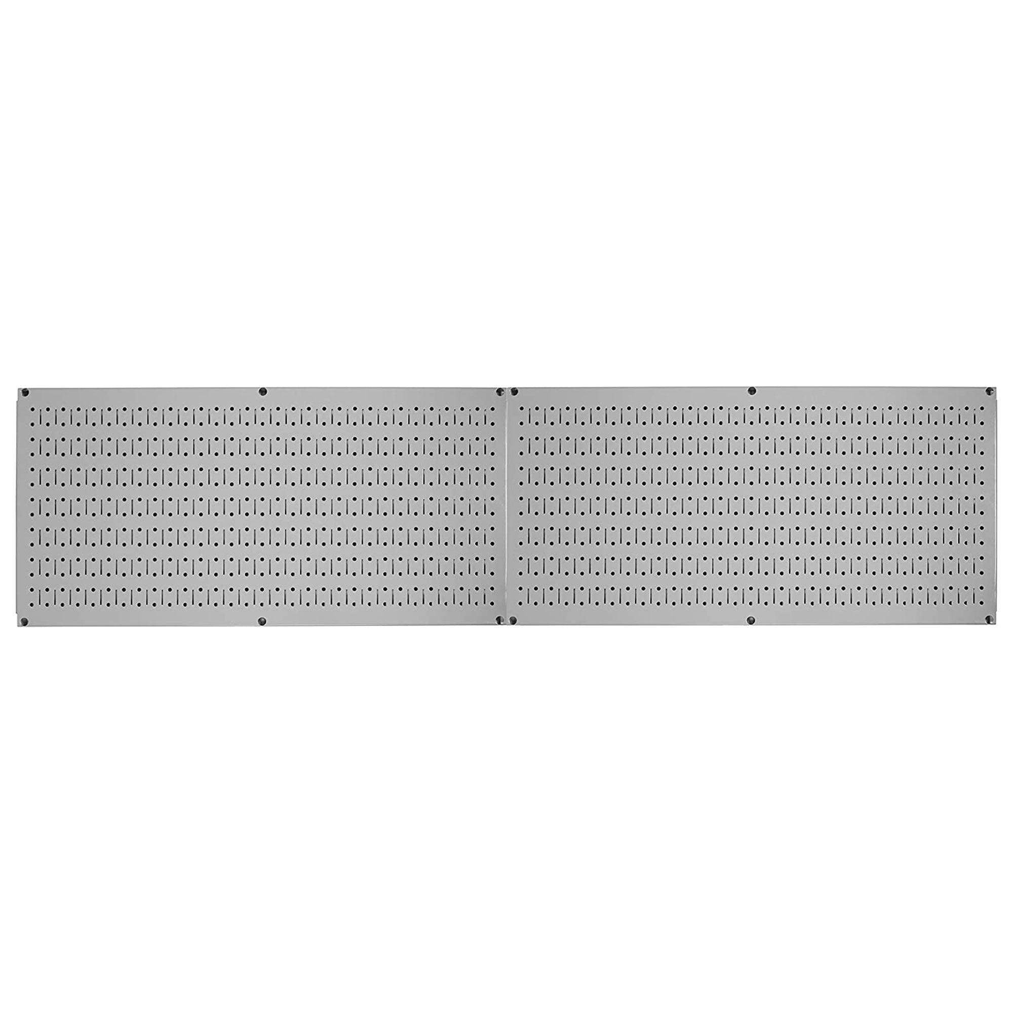 Wall Control 32x16" Horizontal Pegboard Garage Organizer, Grey (2 Pack) (Used)