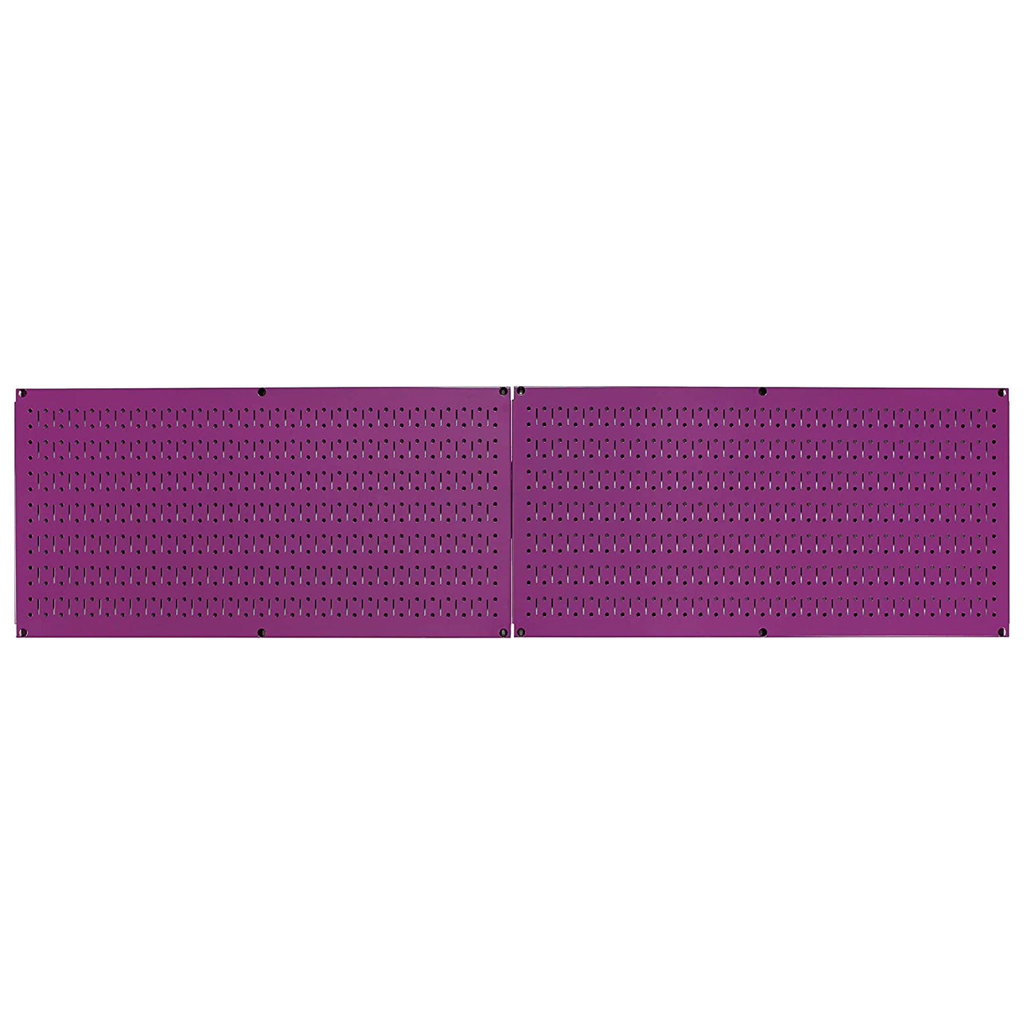 Wall 32"x16" Horizontal Pegboard Garage Tool Organizer, Purple (2pk) (Open Box) - VMInnovations