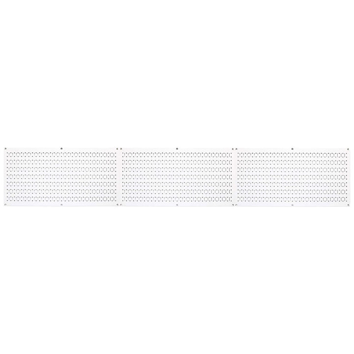 Wall Control 32" x 16" Horizontal Pegboard Garage Tool Organizer, White (3 Pack) - VMInnovations