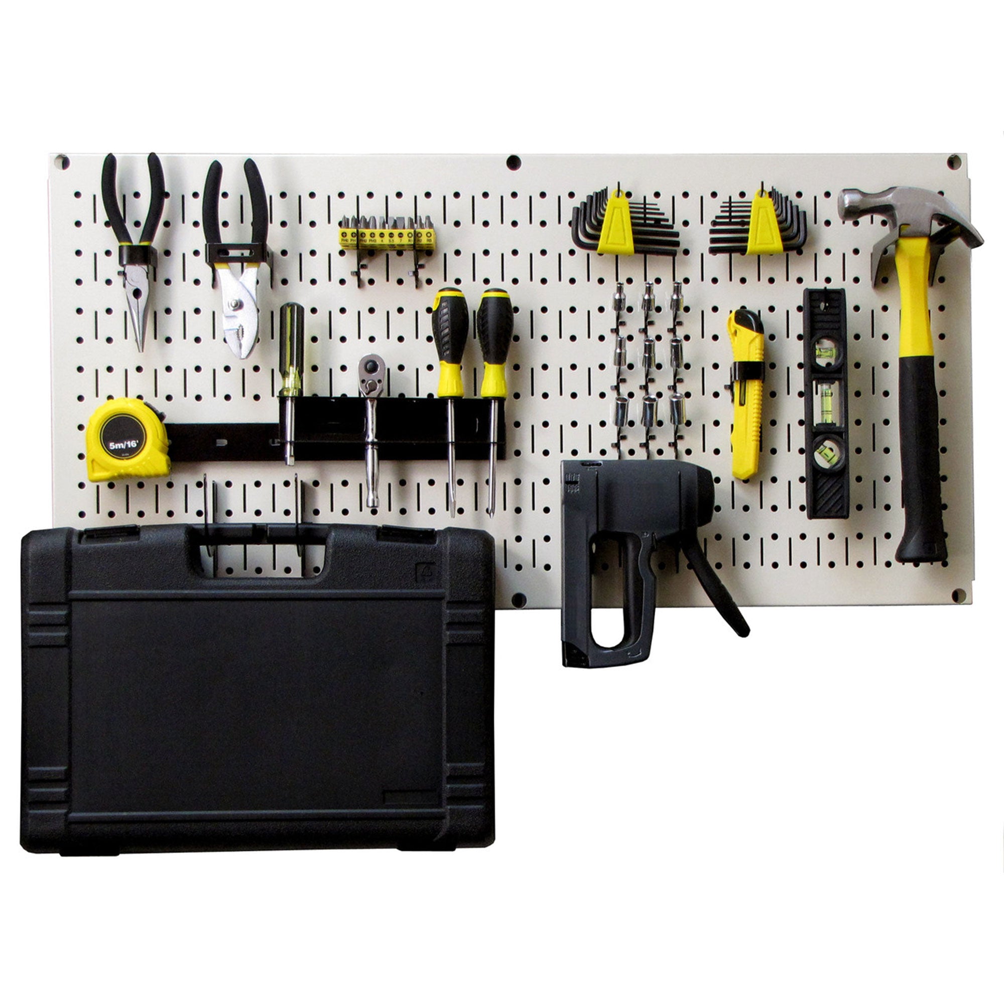 Wall Control 32"x16" Pegboard Garage Tool Organizer, Beige (3 Pack) (Open Box)