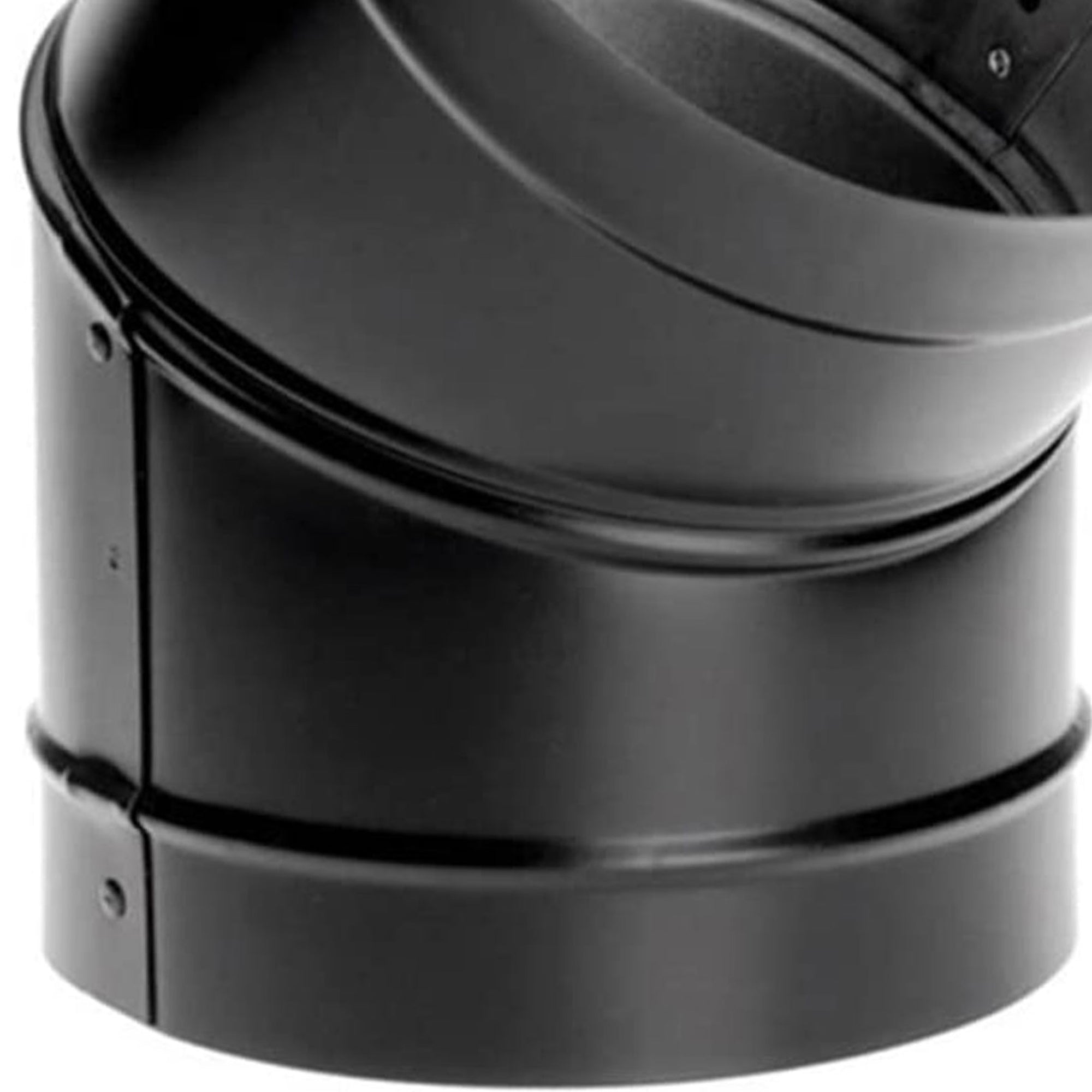 DuraVent 6" Drip Free Single Wall 45 Degree Elbow Stove Pipe, Black (Open Box) - VMInnovations