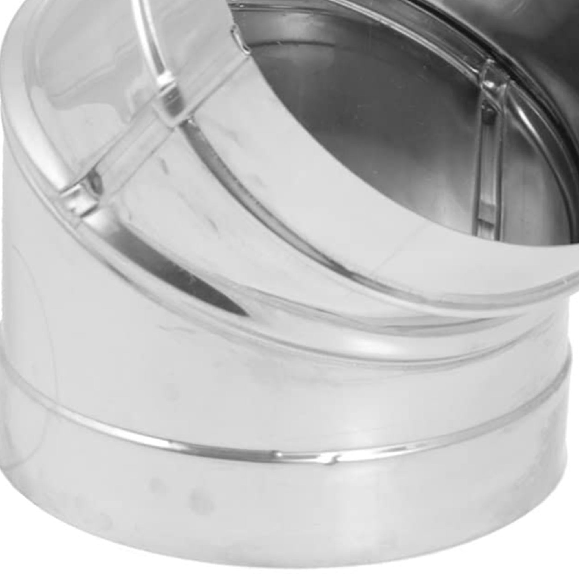 DuraVent 6" Stainless Steel Single Wall 45 Degree Elbow Stove Pipe (Open Box) - VMInnovations