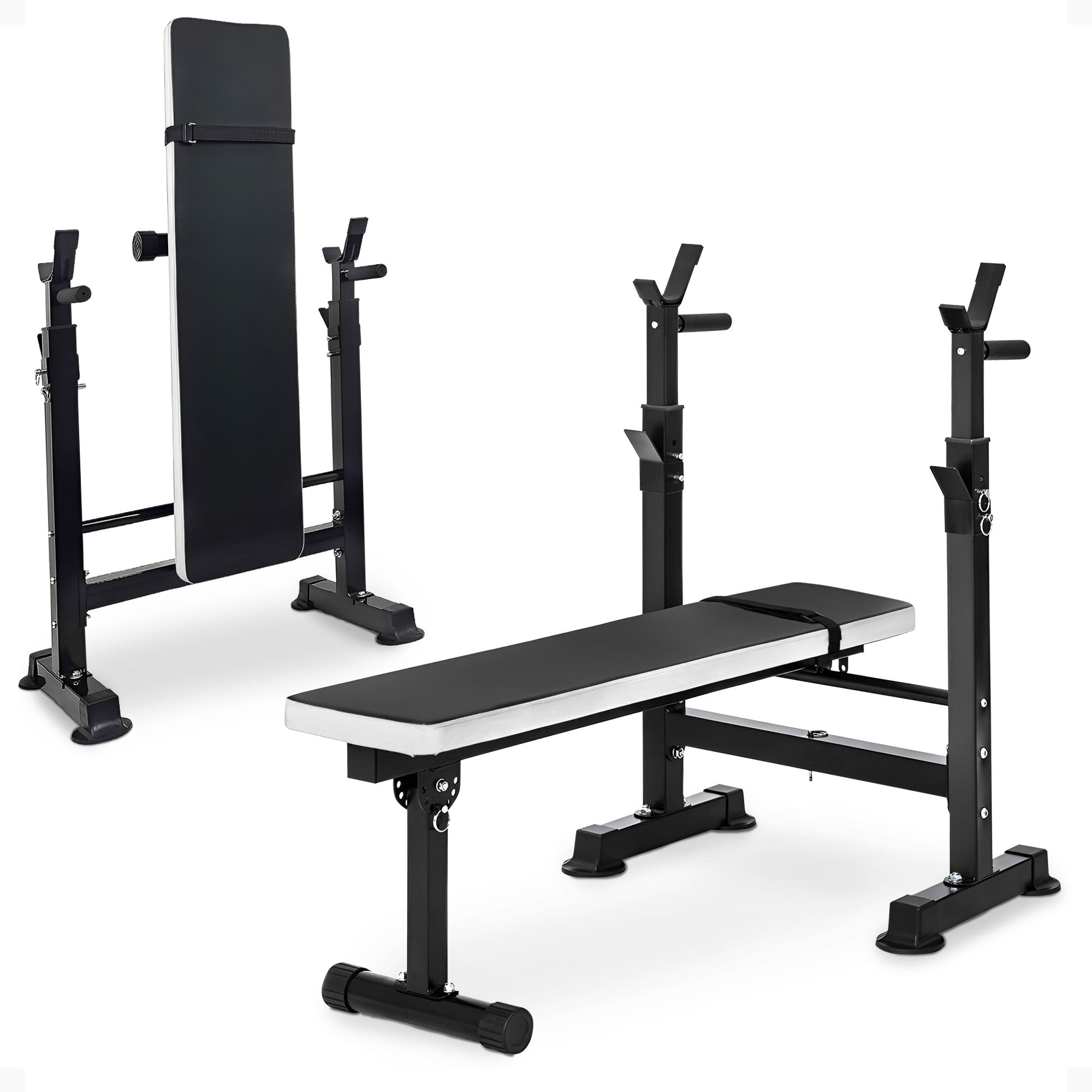 BalanceFrom Fitness Adjustable Strength Training Workout Station, Black (Used) - VMInnovations