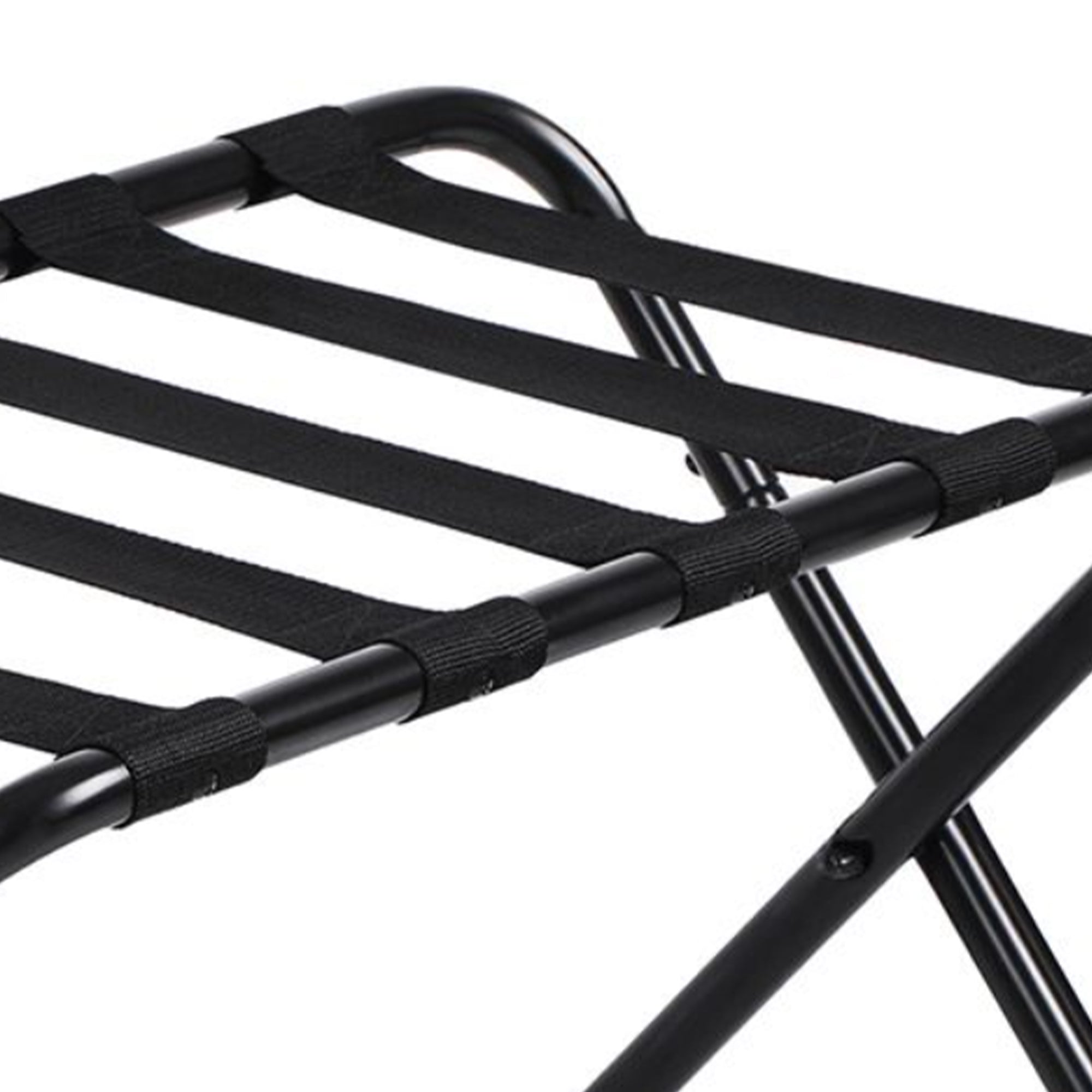 SONGMICS 27" Heavy Duty Foldable Steel Frame Luggage Rack,Black (Open Box) - VMInnovations