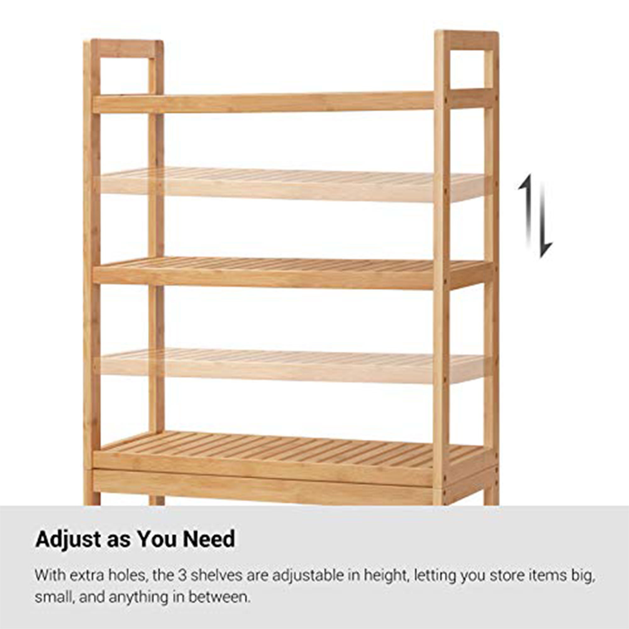 SONGMICS Bamboo 3-Tier Over the Toilet Bathroom Storage Organizer Rack (Used) - VMInnovations