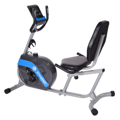 Stamina 345 Recumbent Cardio Exercise Stationary Cycling Home Gym Workout Bike