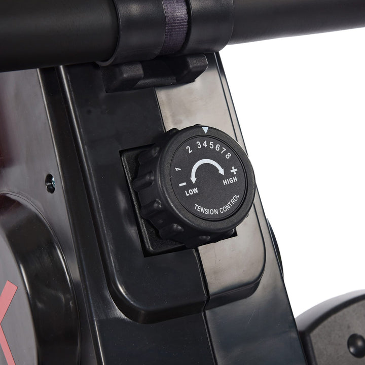 Stamina Products X Magnetic Compact Rowing Machine Rower, Black/Red - VMInnovations