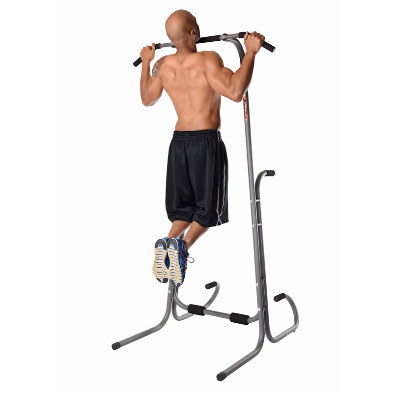 Stamina 1690 Power Tower Dip Pull Up Bar Exercise Station w/ Smart Workout App