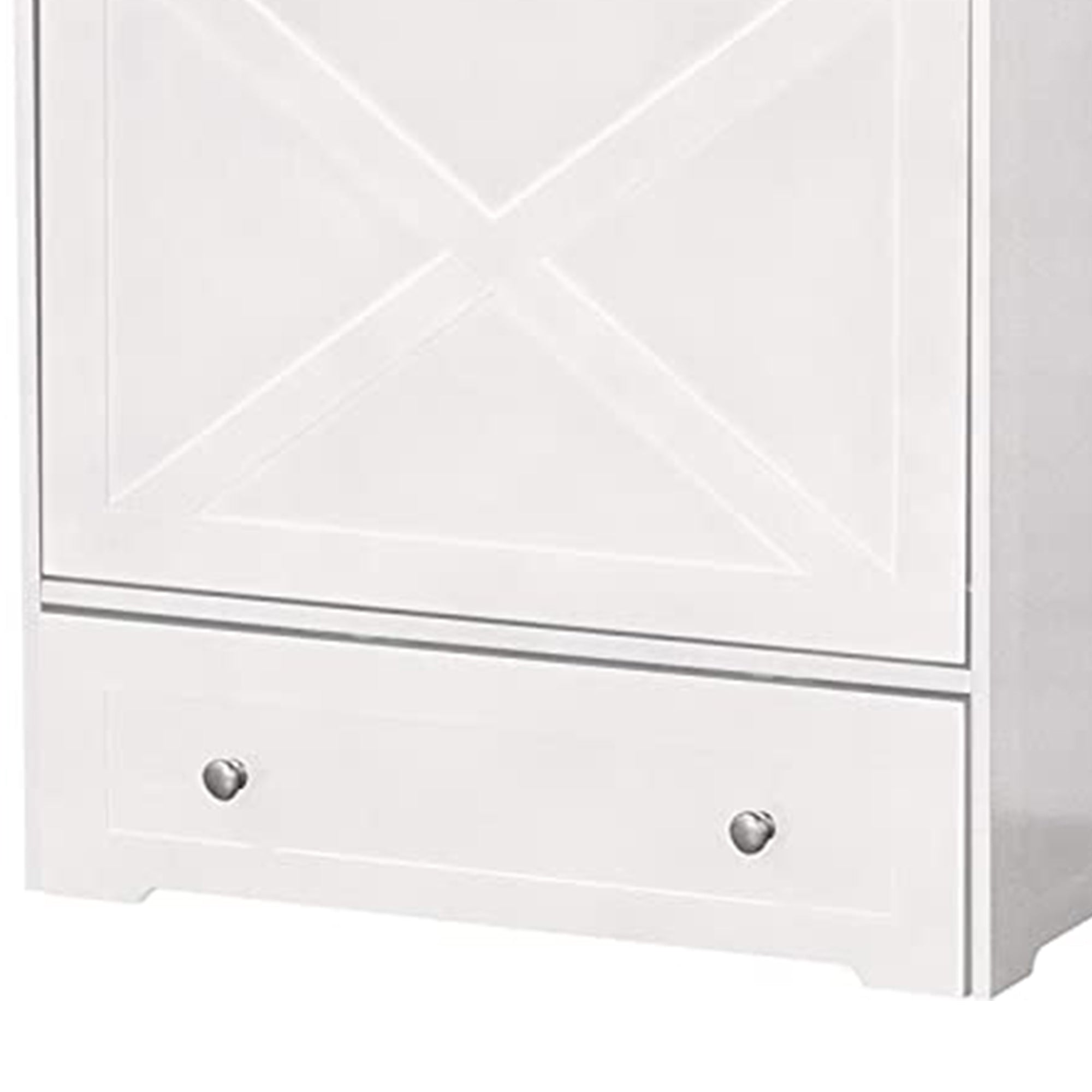 Merry Products Pet Cat Washroom Bench with Removable Partition Wall, Walnut + Zoovilla Pet Feeder Large Storage Bin with Hidden Elevated Dog Bowl Stand, White