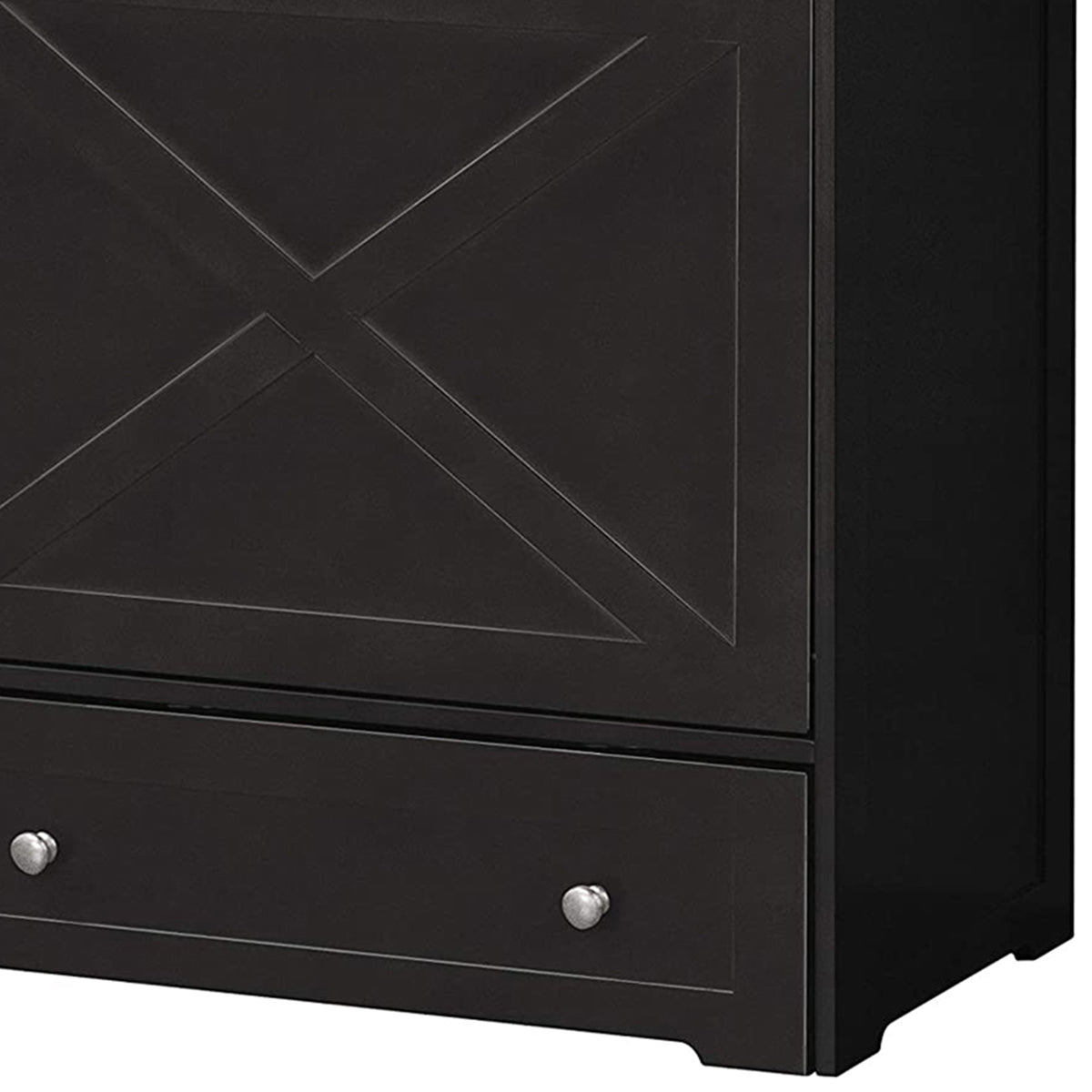 Merry PTH1031722510 Pet Cat Washroom Bench with Removable Partition Wall, Gray + Zoovilla Pet Feeder Large Storage Bin with Hidden Elevated Dog Bowl Stand, Black