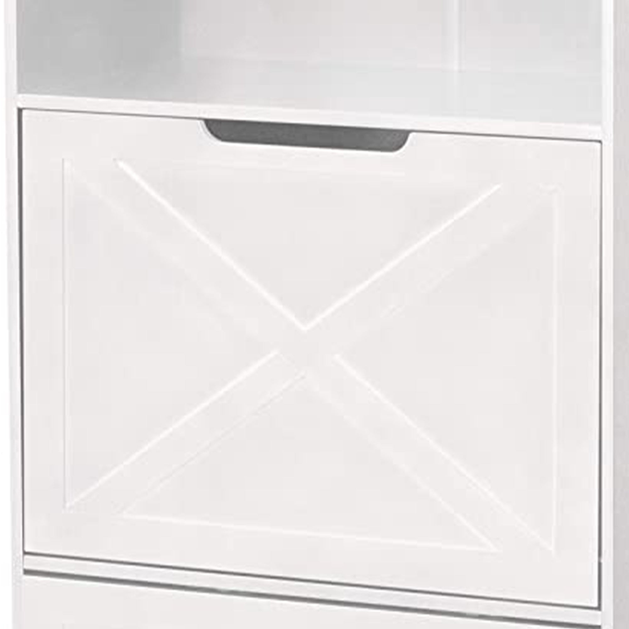 Zoovilla Pet Feeder Large Storage Bin with Hidden Elevated Dog Bowl Stand, White + Merry Products Decorative Pet Cage w/ Protection Box End Table, Large, Brown - VMInnovations