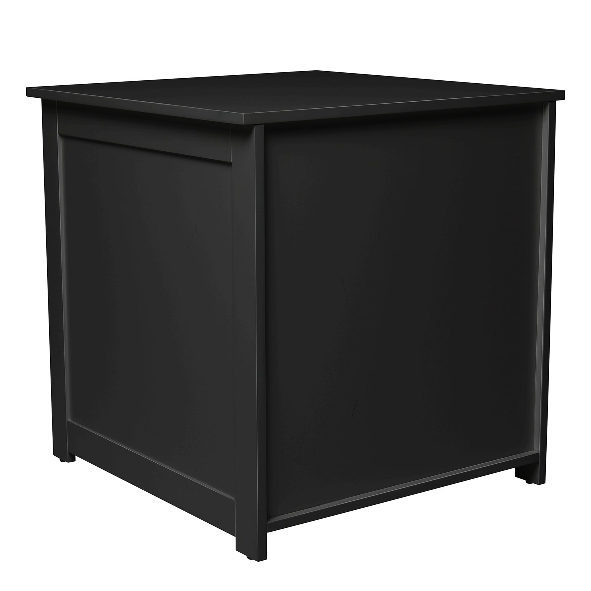 Merry Products Decorative Pet Cage w/ Protection Box End Table, Black + zoovilla Kitty Litter Loo Indoor Hidden Litter Box Furniture Enclosure, Black