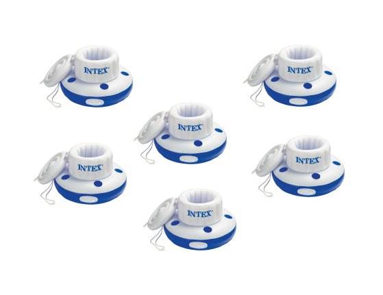 6) INTEX Mega Chill Inflatable Floating Beverage Cooler