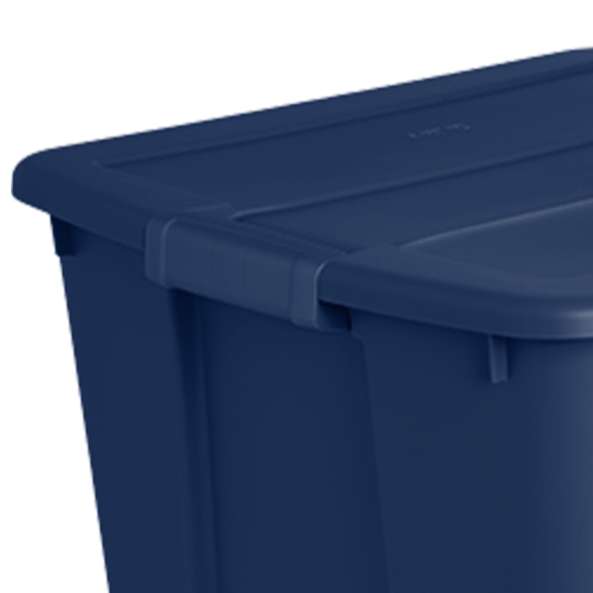 Sterilite 20 Gallon Stackable Plastic Storage Tote w/Latching Lid,Blue (24 Pack)