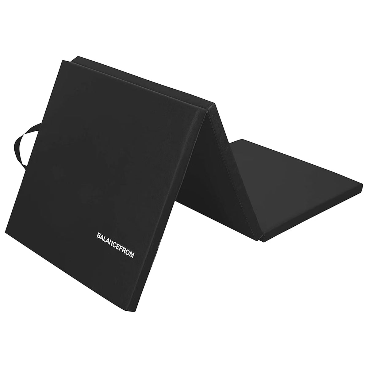 BalanceFrom Fitness GoGym 6'x2'x1.5" Folding Exercise Gym Mat, Black (Open Box) - VMInnovations