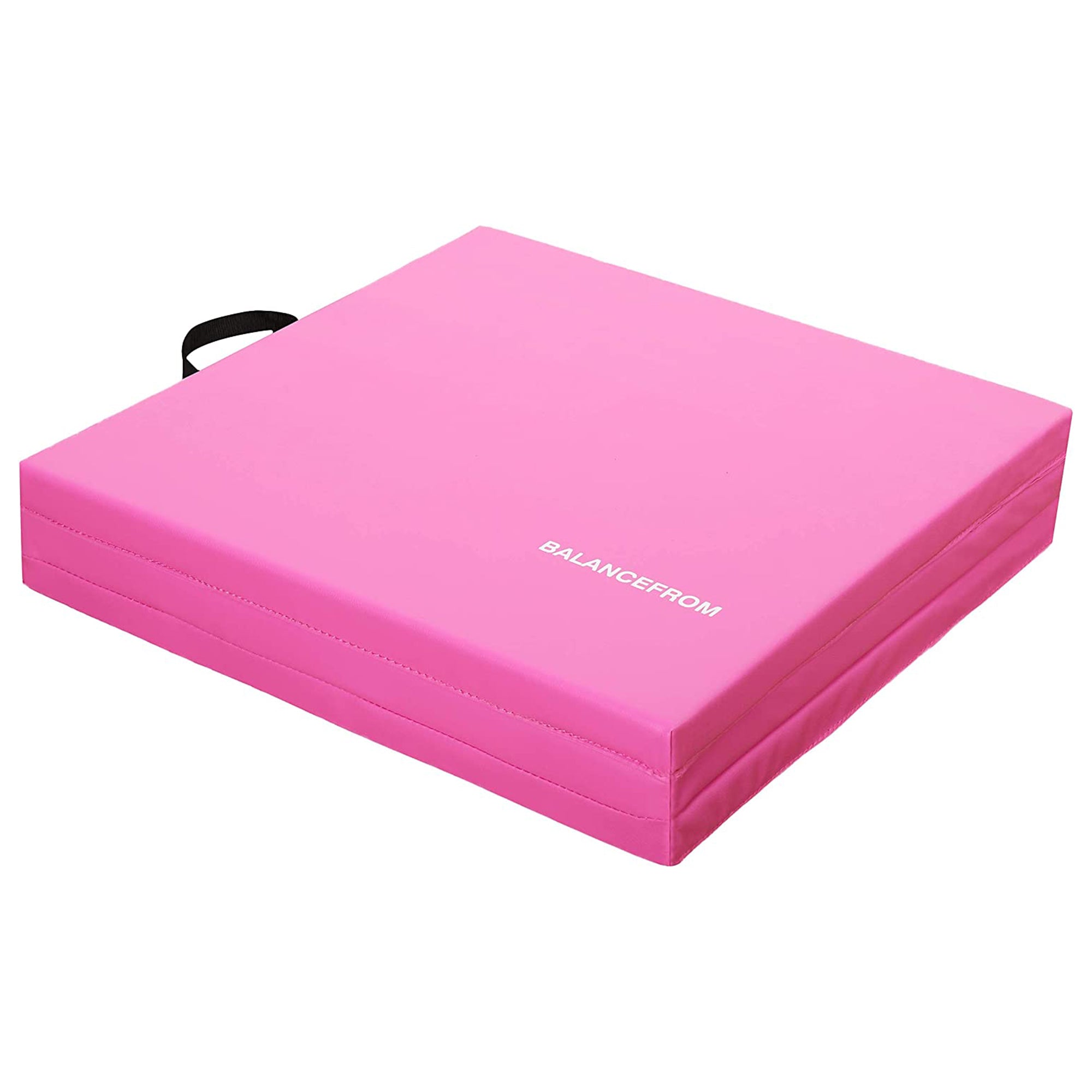 BalanceFrom Fitness GoGym 6'x2'x1.5" Folding 3 Panel Exercise Mat, Pink (Used) - VMInnovations