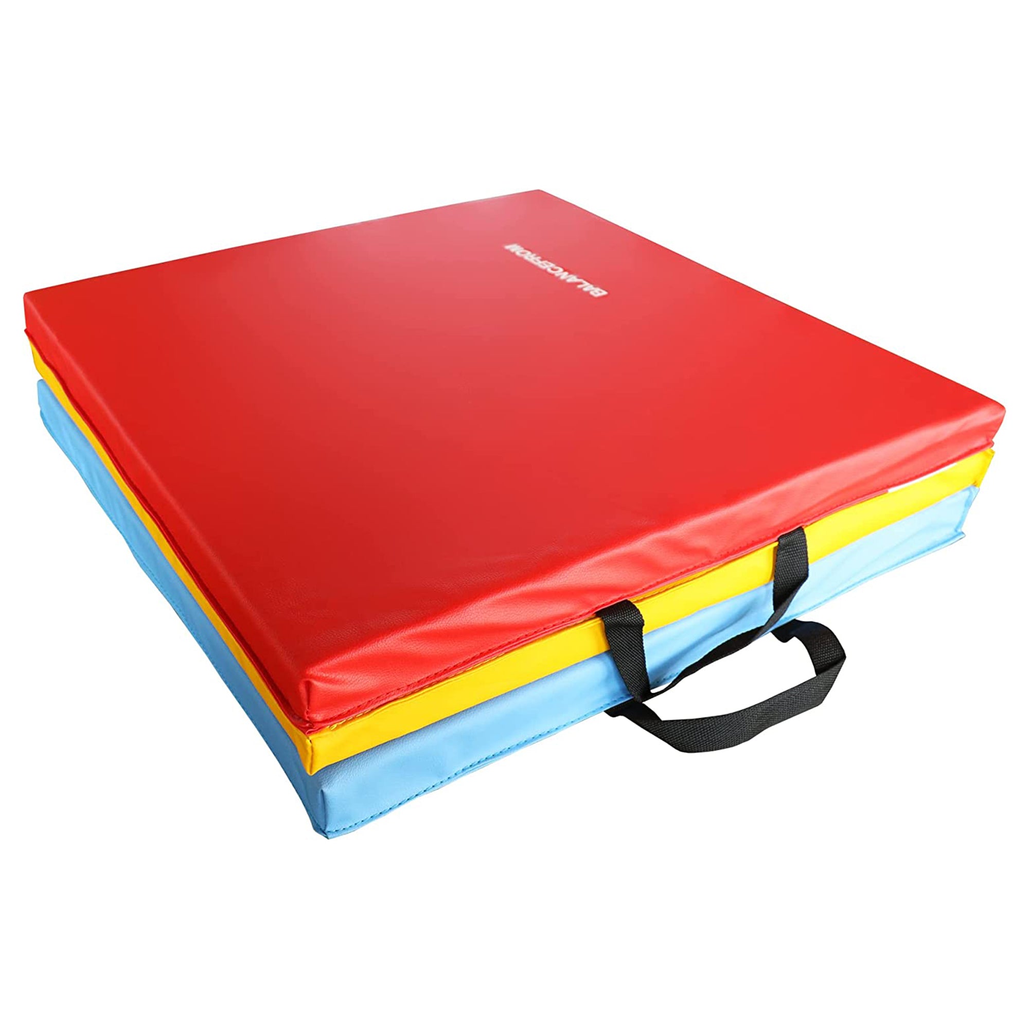BalanceFrom Fitness GoGym 1.5" Thick Folding 3 Panel Mat, Multicolor (Open Box) - VMInnovations