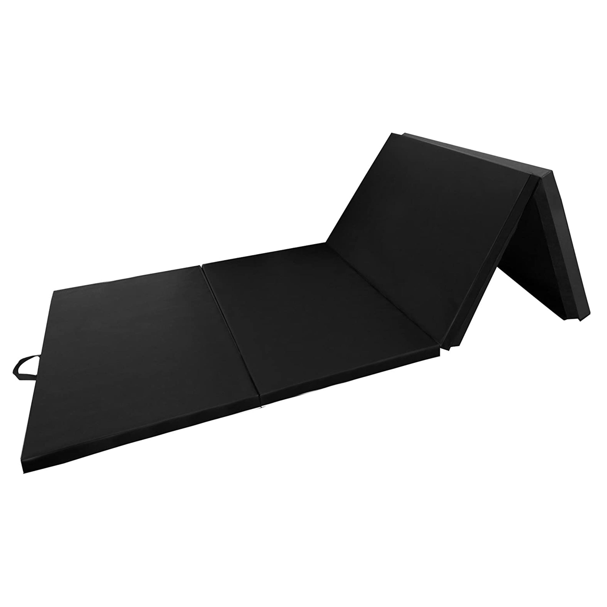 BalanceFrom Fitness 120x48in All Purpose Folding Gymnastics Mat, Black (8 Pack)