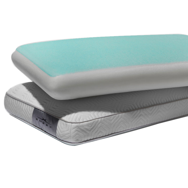 SHEEX Infinite Zen Performance Memory Foam Pillow, Standard/Queen Size (2 Pack)