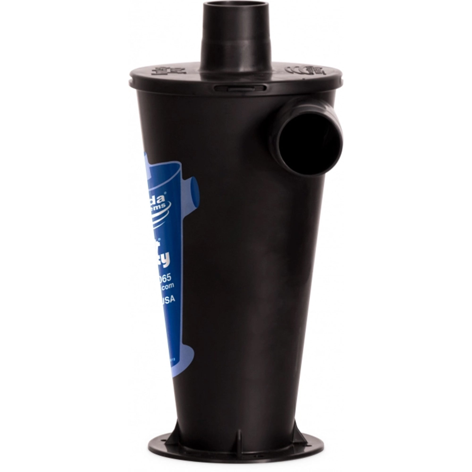 Oneida Air Systems Dust Deputy DIY Static Dissipative Cyclone Separator, Black - VMInnovations
