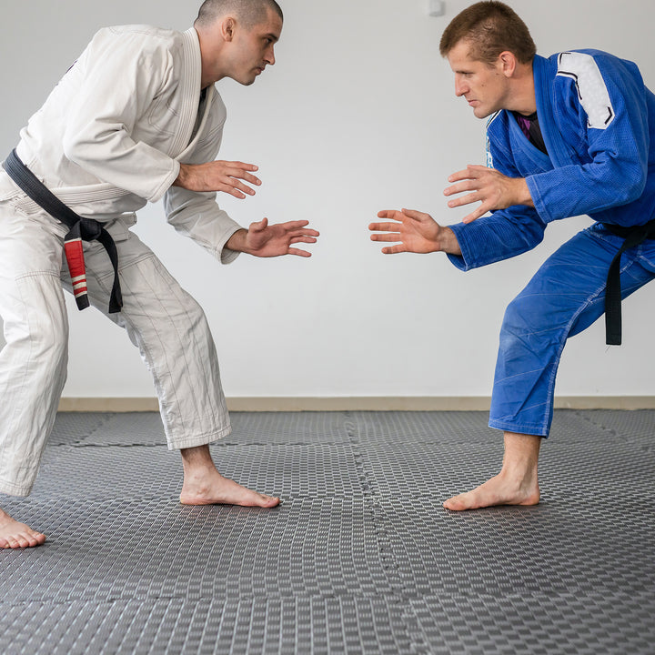 BalanceFrom Fitness 24 Sq Ft Interlocking EVA Foam Exercise Mat Tiles, Gray - VMInnovations