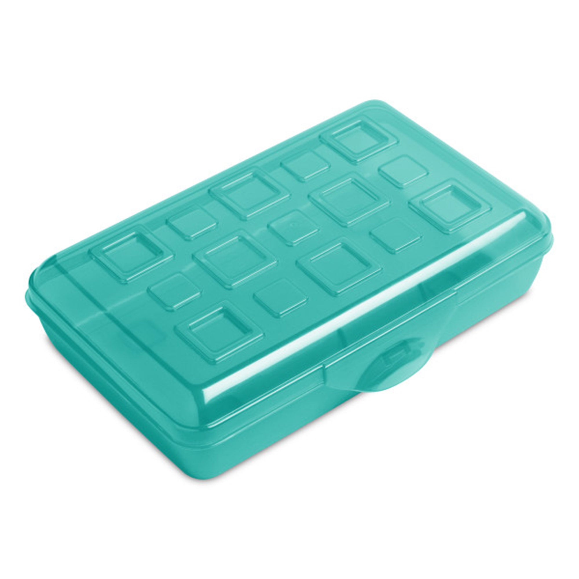 Sterilite Translucent Pencil Case School Supply Storage Box, Blue Tint (12 Pack) - VMInnovations
