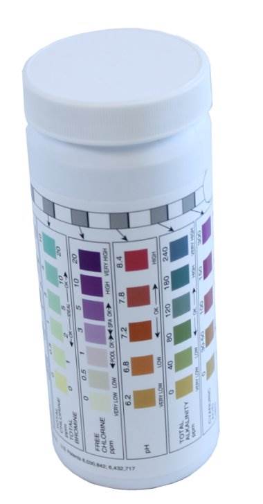 200) New Aquachek 551236 7 In 1 Silver Swimming Pool Spa Chlorine pH Test Strips