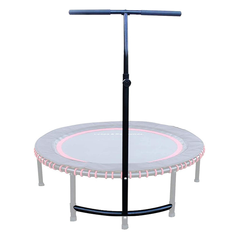 LEAPS & REBOUNDS 48" Adjustable Stability Bar with 48" Fitness Trampoline, Blue