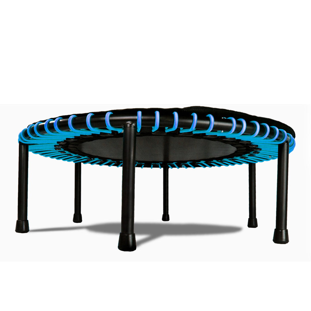 LEAPS & REBOUNDS 48" Adjustable Stability Bar with 48" Fitness Trampoline, Blue - VMInnovations