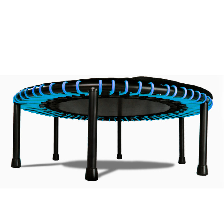 LEAPS & REBOUNDS 48" Adjustable Stability Bar with 48" Fitness Trampoline, Blue - VMInnovations