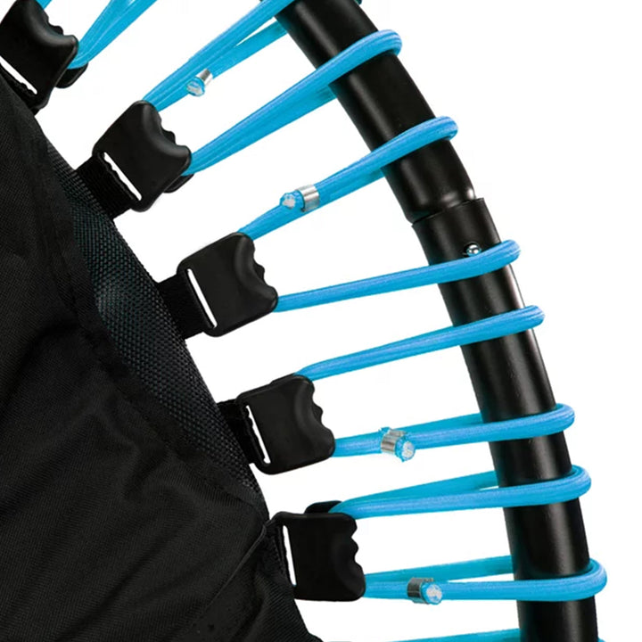 LEAPS & REBOUNDS 48" Adjustable Stability Bar with 48" Fitness Trampoline, Blue - VMInnovations