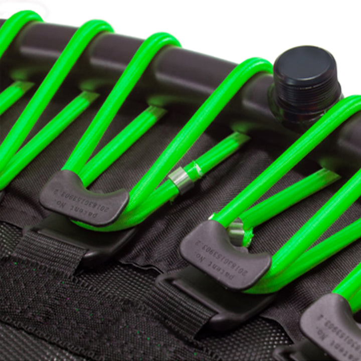 LEAPS & REBOUNDS 48" Adjustable Stability Bar with 48" Fitness Trampoline, Green - VMInnovations