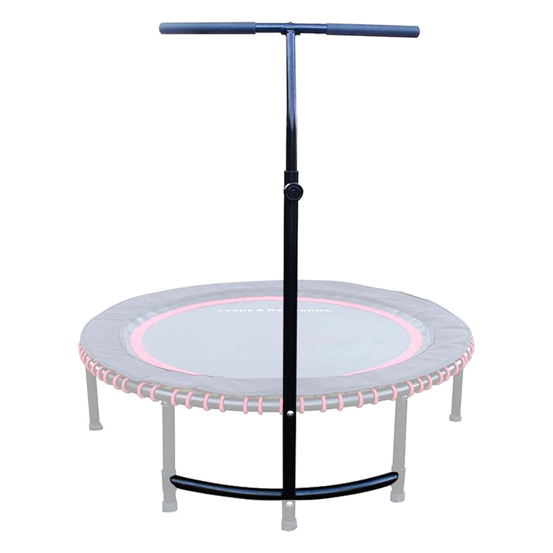 LEAPS & REBOUNDS 40" Adjustable Stability Bar with 40" Fitness Trampoline, Blue