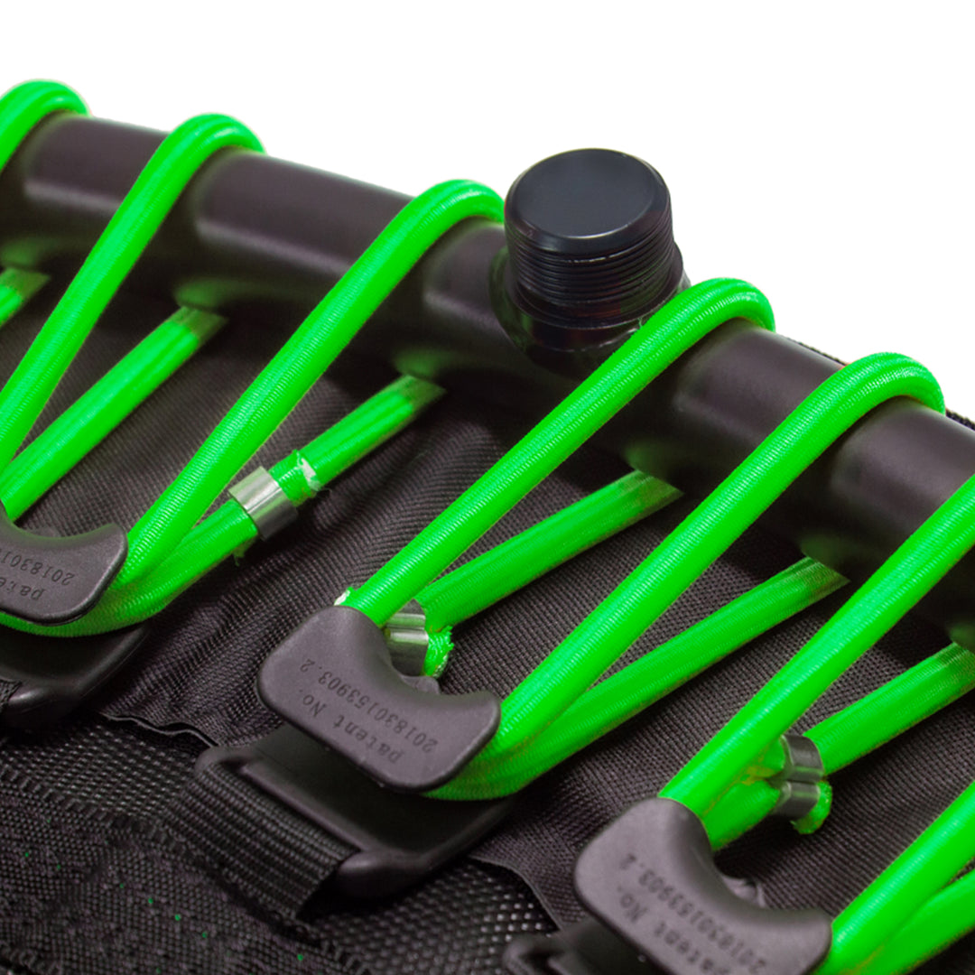 LEAPS & REBOUNDS 40" Adjustable Stability Bar w/ 40" Fitness Trampoline, Green - VMInnovations