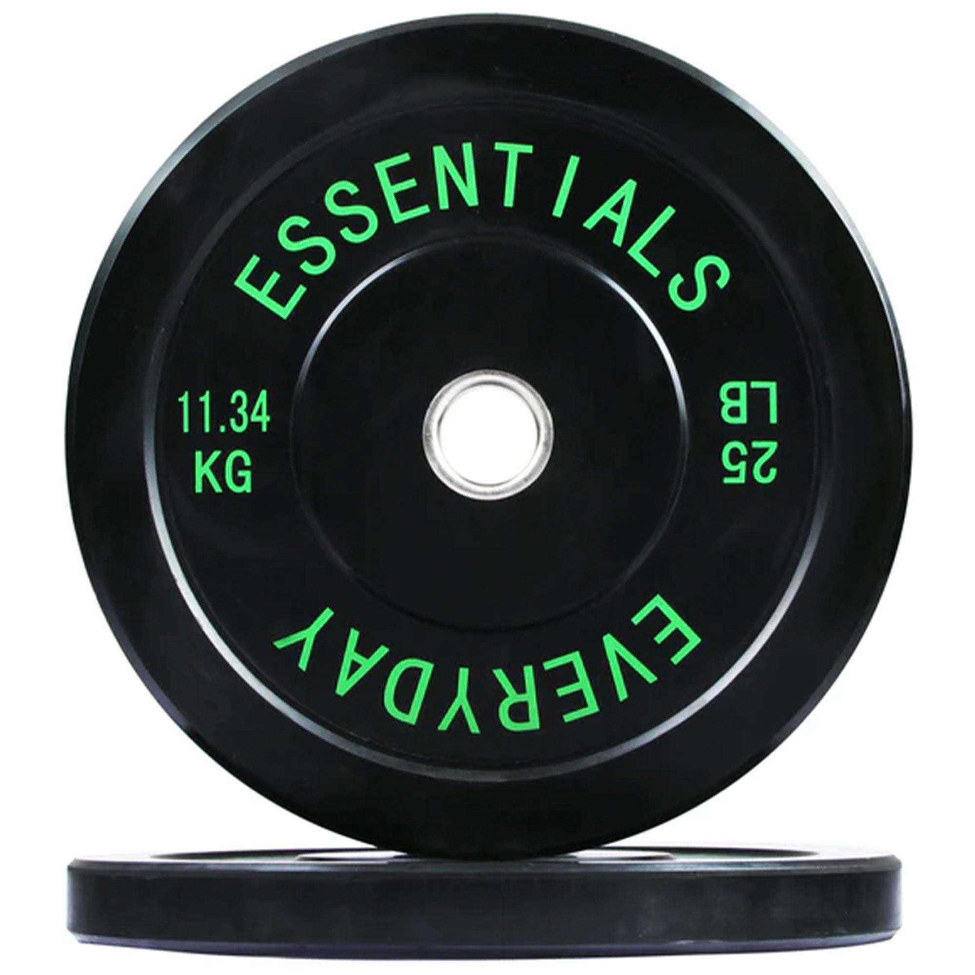 BalanceFrom Fitness 260 Pound Set Bumper Weight Plate with Steel Hub, Black (For Parts)