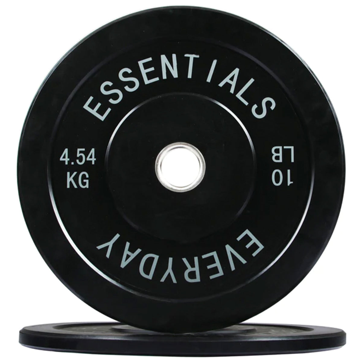 BalanceFrom 370 Pound Set of Fitness Black Olympic Bumper Weight Plate, Black
