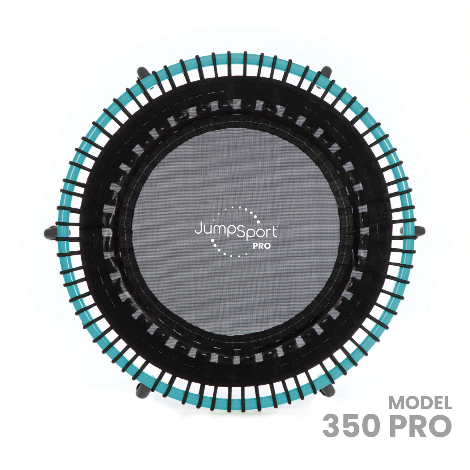 JumpSport 350 Pro Fitness 39" Cardio Workout Indoor Trampoline, Teal/Black(Used) - VMInnovations