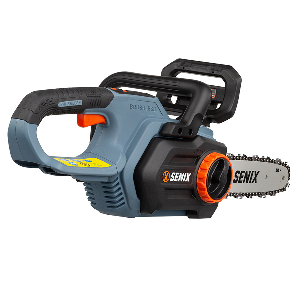 SENIX 10" 20V Max Cordless Brushless Chain Saw Tool with Battery Pack & Charger
