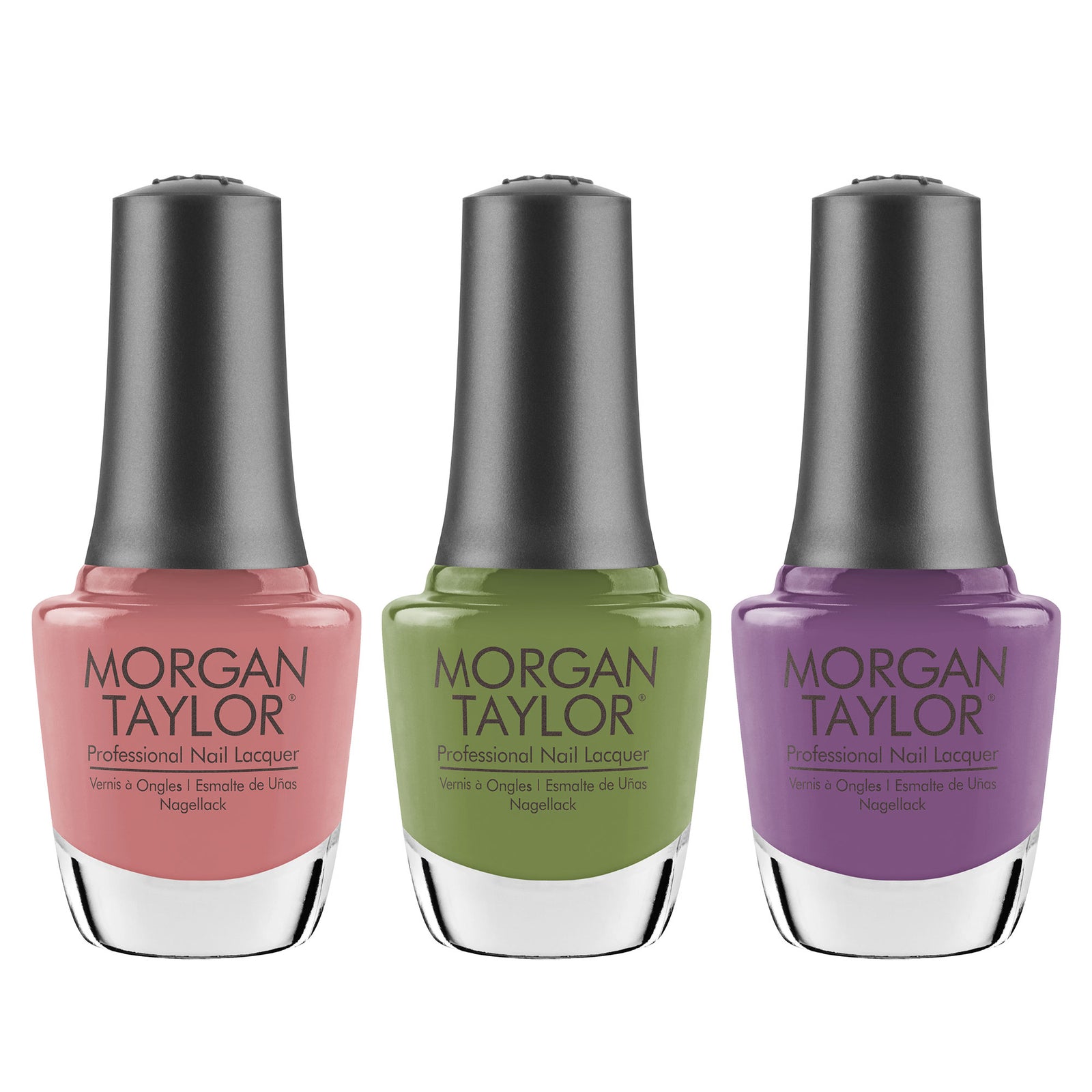 Morgan Taylor Spring 2023 Pure Beauty Nail Lacquer Polish Manicure Set, 3 Pack - VMInnovations