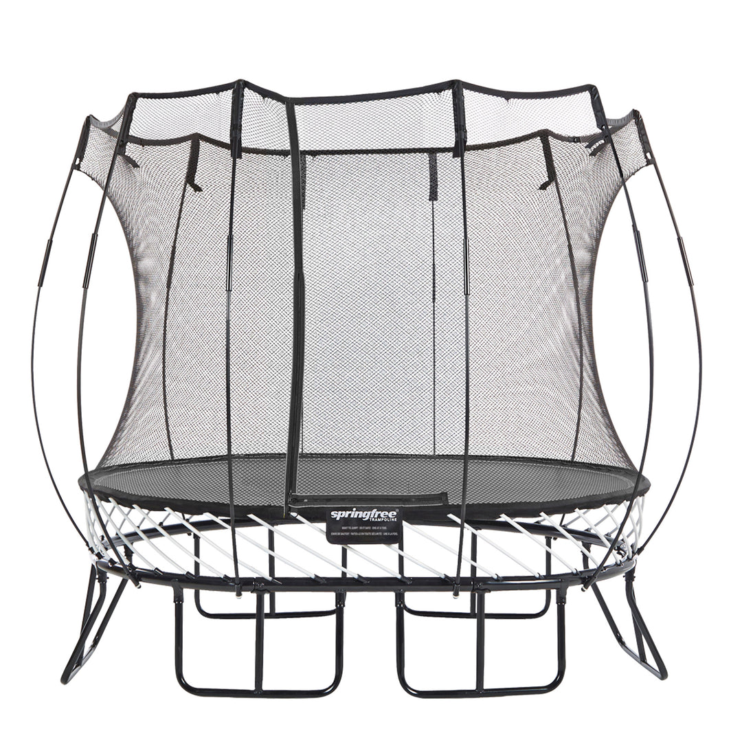 Springfree 6' x 9' Oval Outdoor Backyard Trampoline with FlexiNet and Soft Edge - VMInnovations