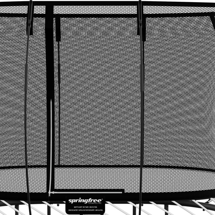 Springfree 6' x 9' Oval Outdoor Backyard Trampoline with FlexiNet and Soft Edge - VMInnovations