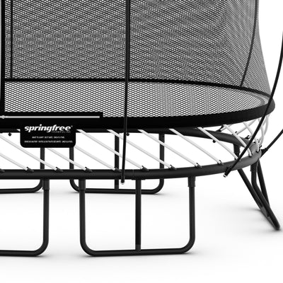 Springfree 6' x 9' Compact Backyard Oval Trampoline w/ FlexiNet and Soft Edge