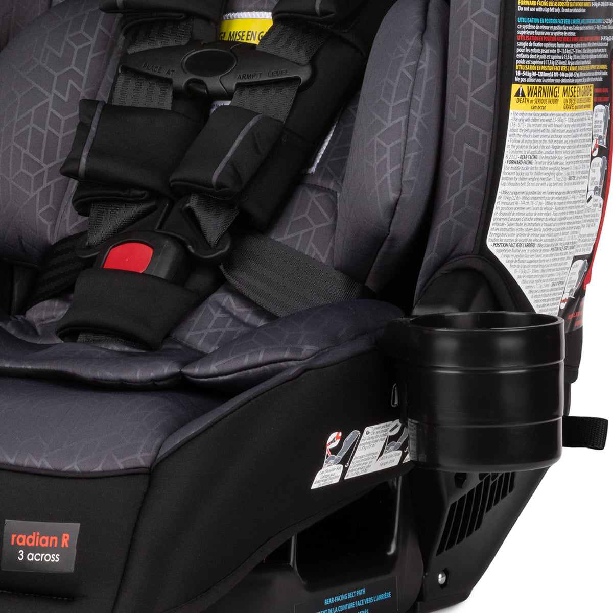 Diono Radian 3RXT Slim Fit 3 Across All-In-One Convertible Car Seat, Gray Stone - VMInnovations