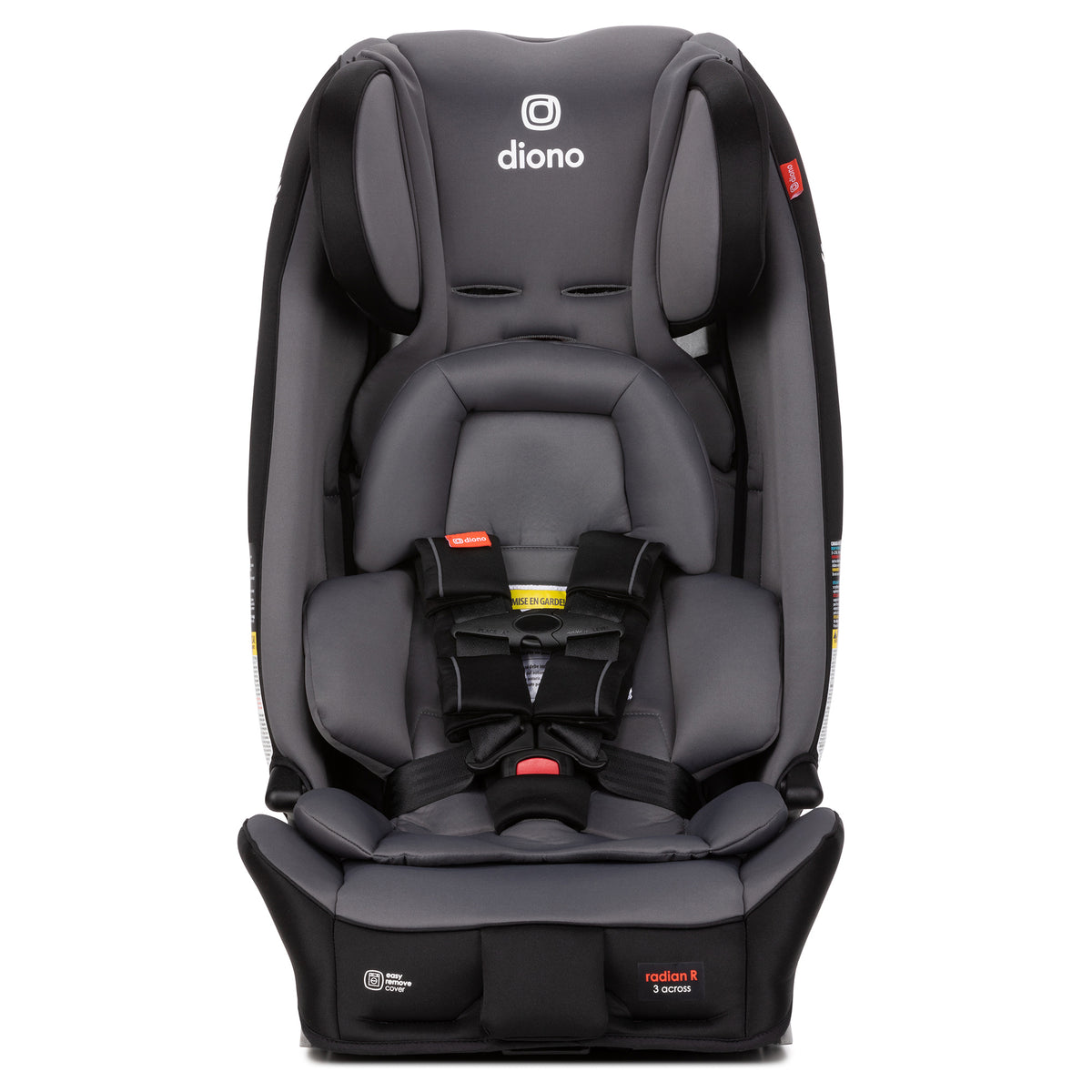 Diono Radian 3RXT Slim Fit 3 Across All-In-One Convertible Car Seat, Gray Pebble - VMInnovations