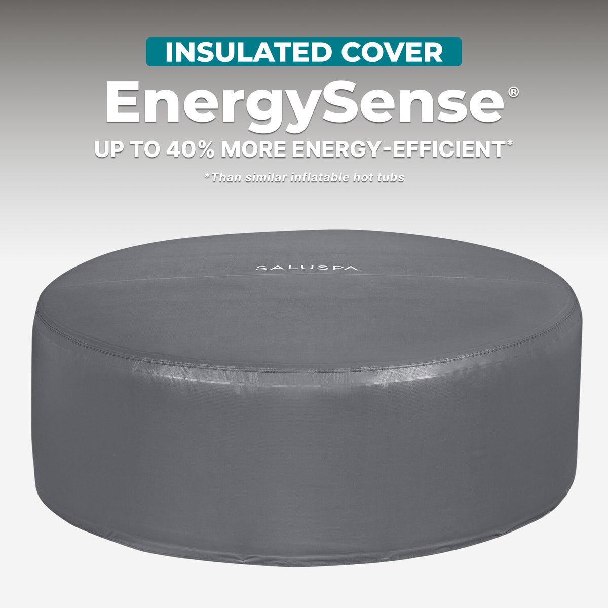 Bestway SaluSpa Fiji AirJet Inflatable Hot Tub w/EnergySense Cover, Grey (Used)