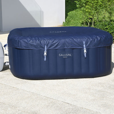 Bestway SaluSpa Hawaii AirJet Inflatable Hot Tub with EnergySense Cover, Blue