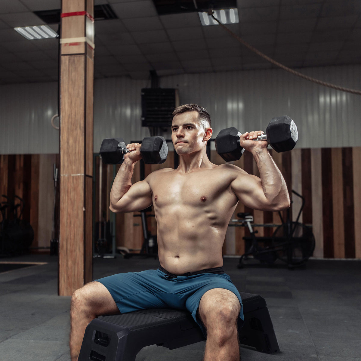 HolaHatha Multifunctional Fitness Aerobic Deck w/Internal Storage(Open Box) - VMInnovations