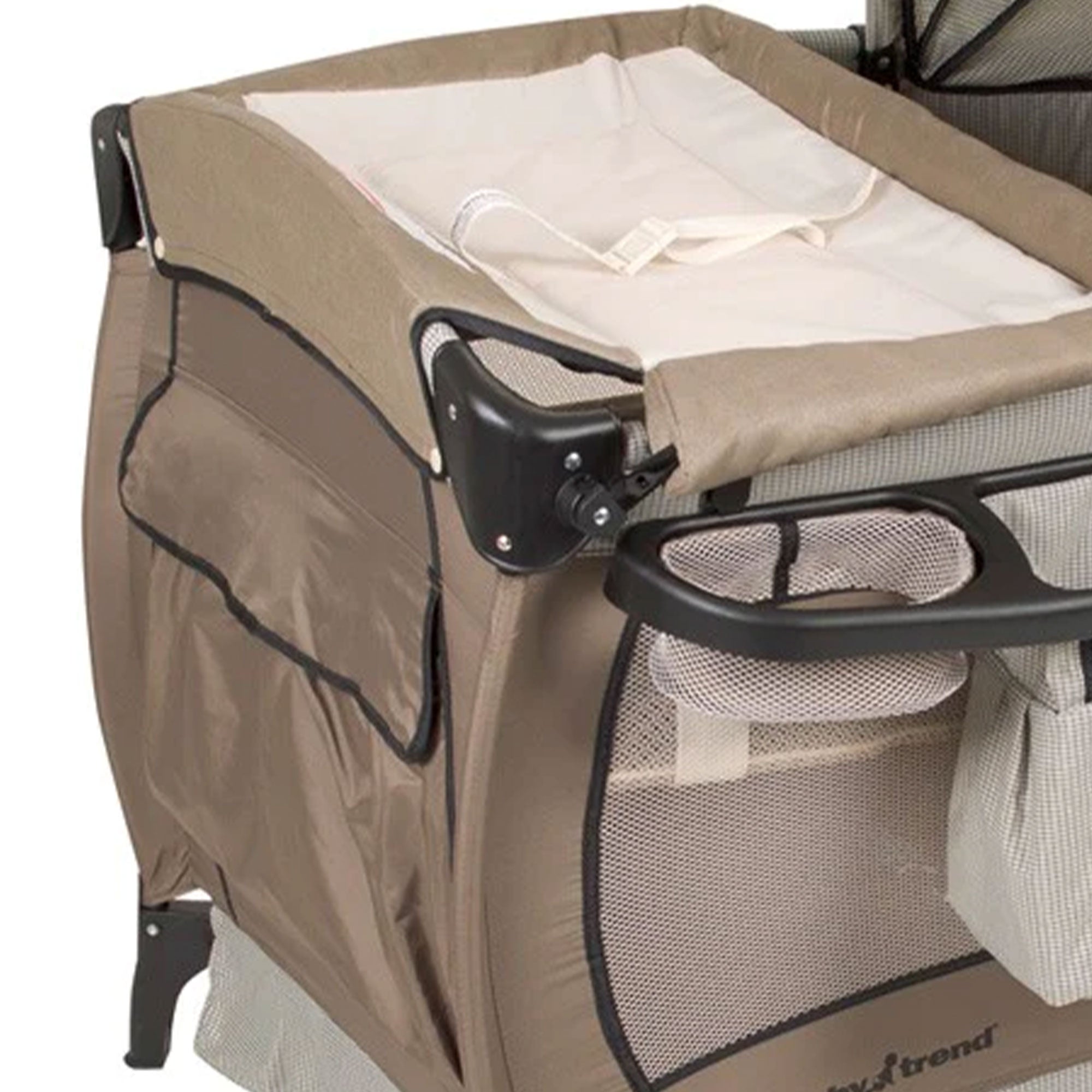 Baby Trend Deluxe Home Nursery Center with Music and Full Bassinet, Havenwood - VMInnovations
